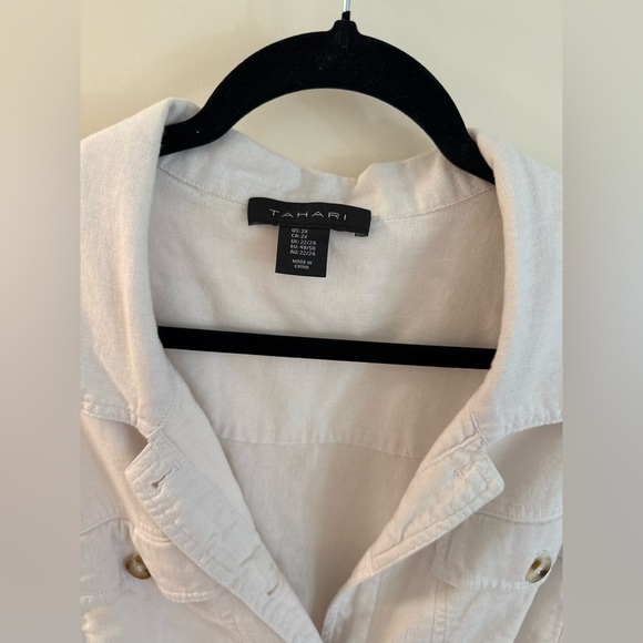 Tahari Linen Jacket - Picture 3 of 6